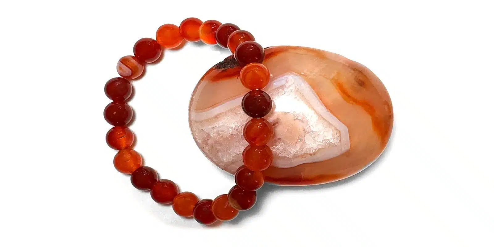 Armband mit Kraftstein-Perlen aus Karneol