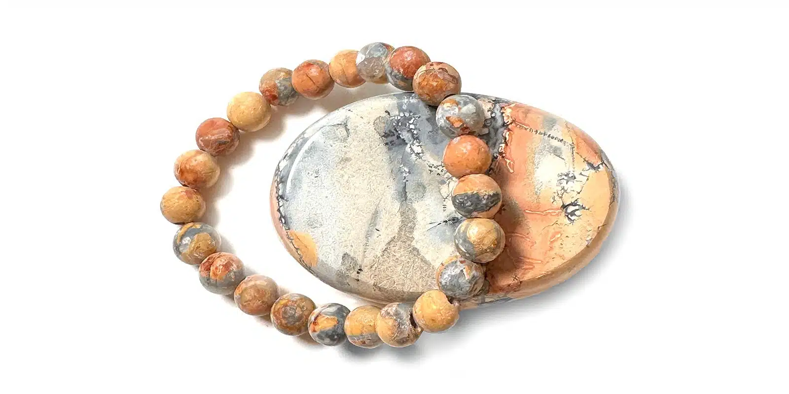 Armband mit Kraftstein-Perlen aus Maligano-Jaspis