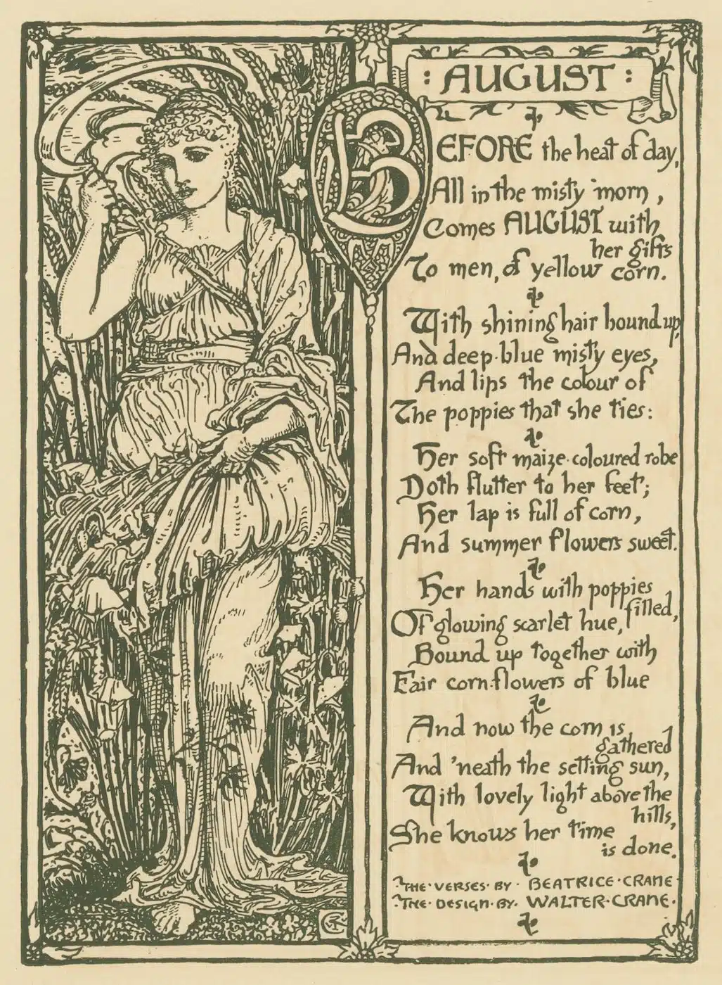 Frau August - Walter Crane Frau August - Walter Crane