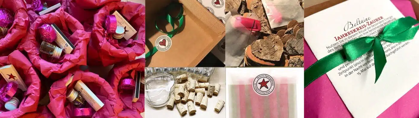 Blick in die Magie-Werkstatt: Herstellung der Beltaine-Jahreskreis-Sets