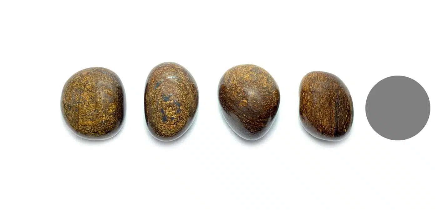 Kraftstein Bronzit - Trommelstein Glücksstein Handstein Handschmeichler