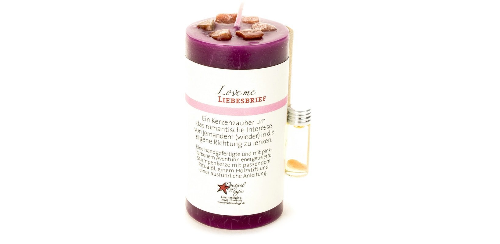 Candle Magic "Love me" - Liebesbrief