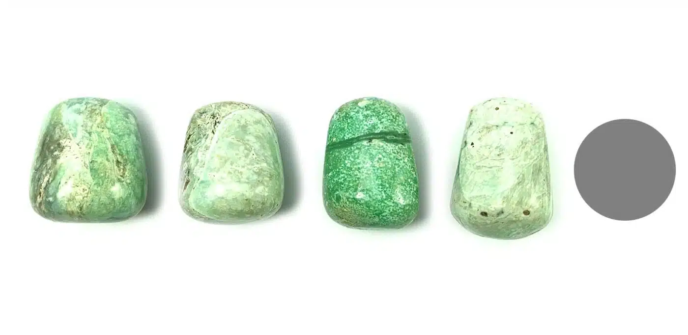 Kraftstein Chrysopras - Trommelstein Glücksstein Handstein Handschmeichler