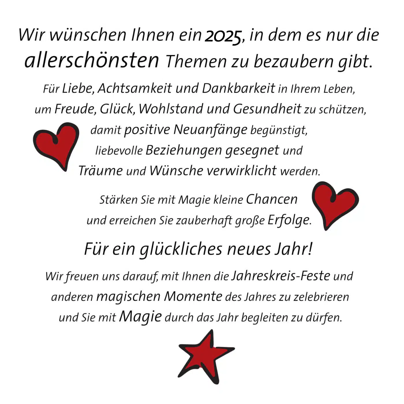 Frohes Neues Jahr 2025