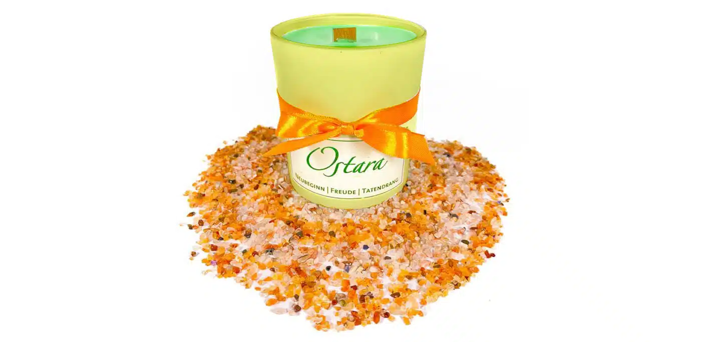 Frühlings-Tag-und-Nacht-Gleiche - Ostara-Kerze