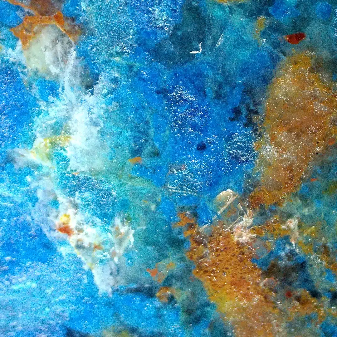 Shattuckit unter dem Mikroskop