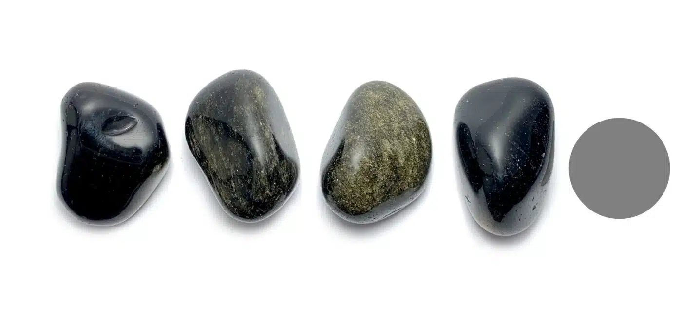 Kraftstein Goldobsidian - Trommelstein Glücksstein Handstein Handschmeichler