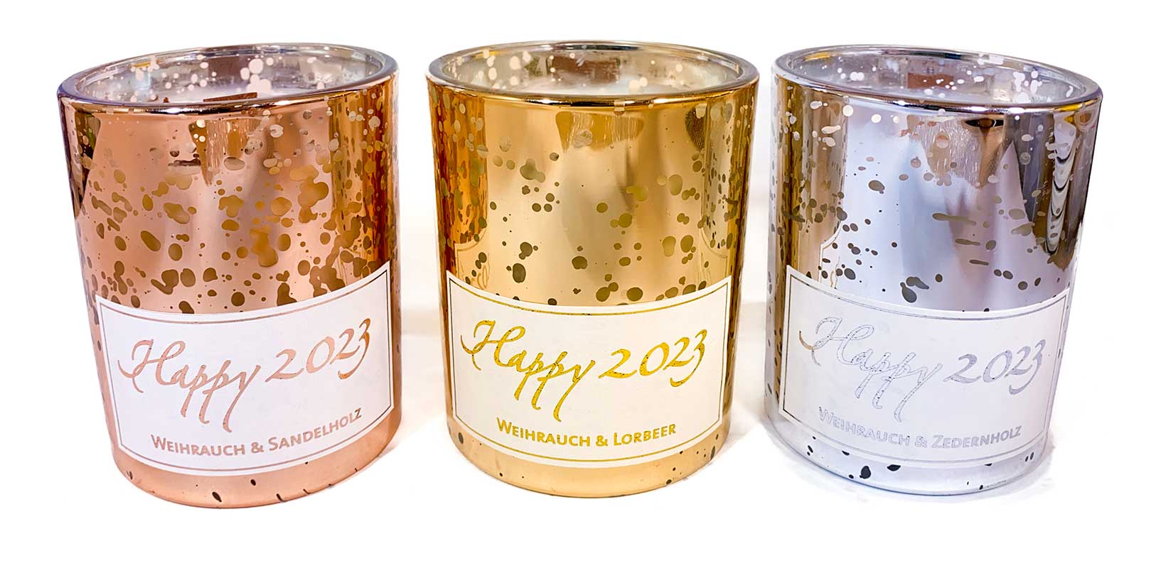 Happy-2023-Jahreskerzen-gruppe