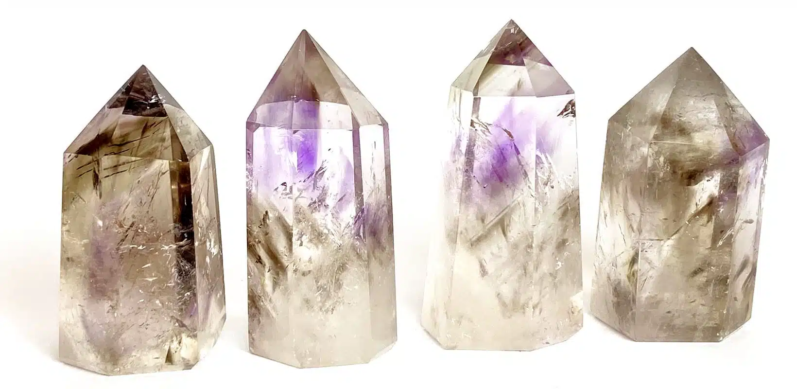 Amethyst Rauchquarz Hybridspitzen groß