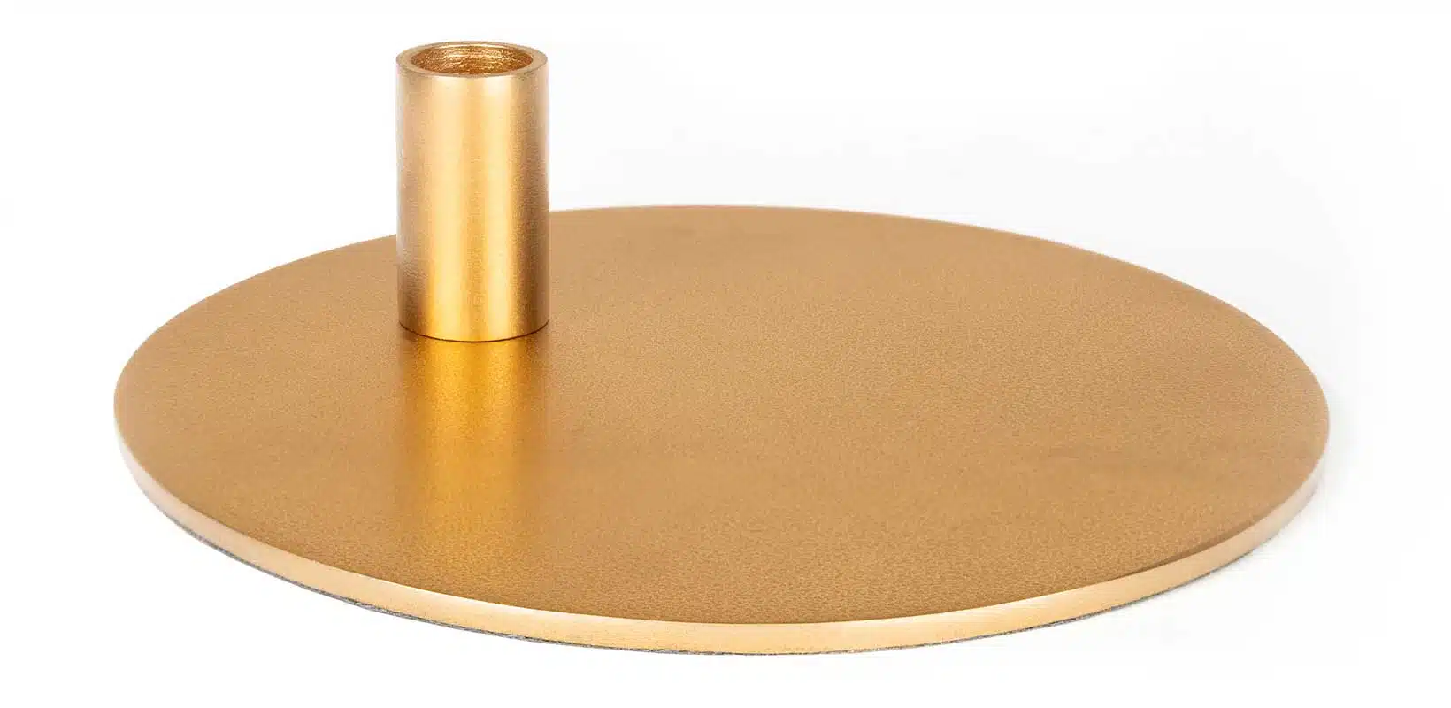 Kerzenhalter für Ritualkerzen aus Metall, goldfarben