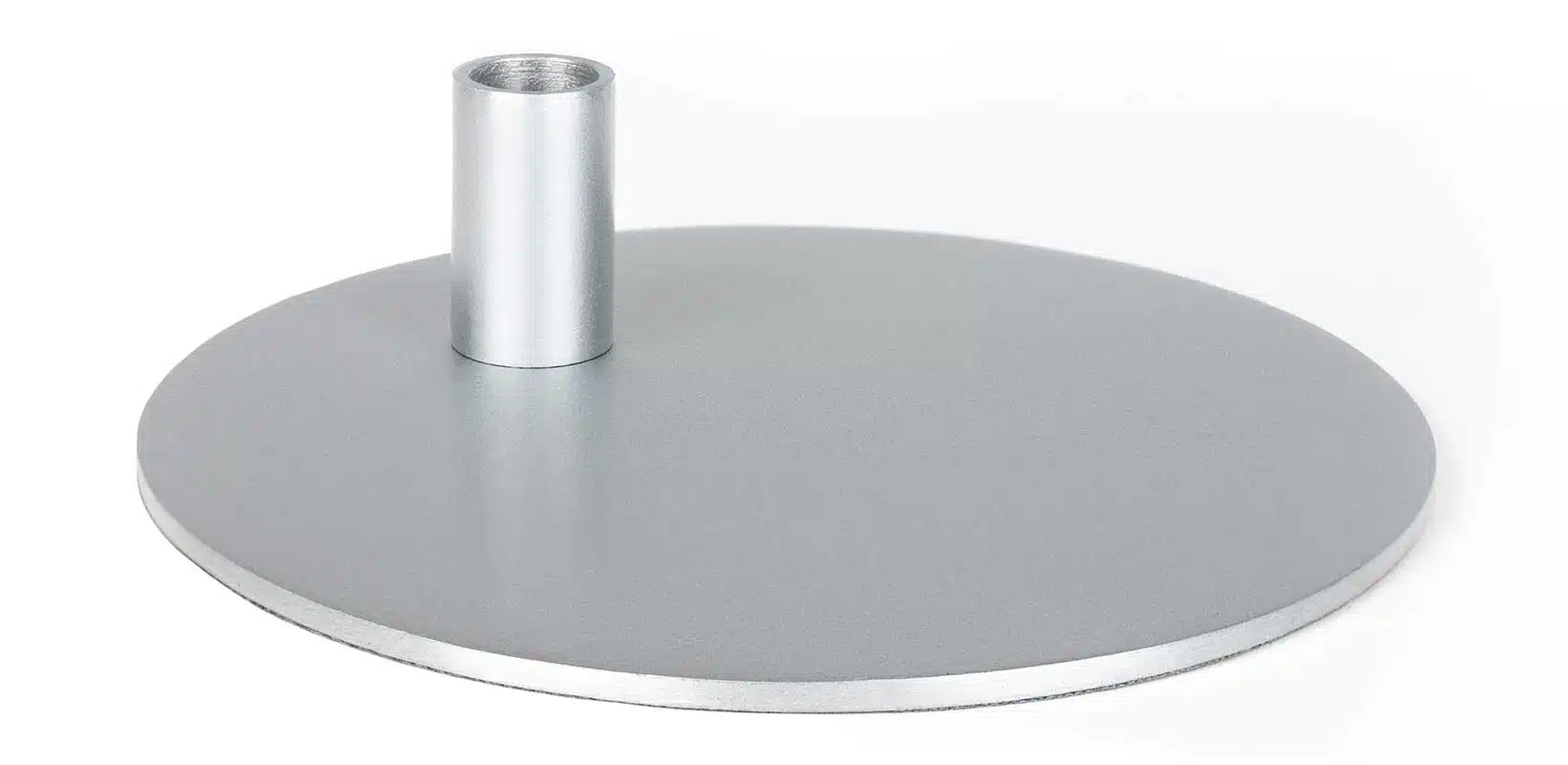 Kerzenhalter für Ritualkerzen aus Metall, silberfarben