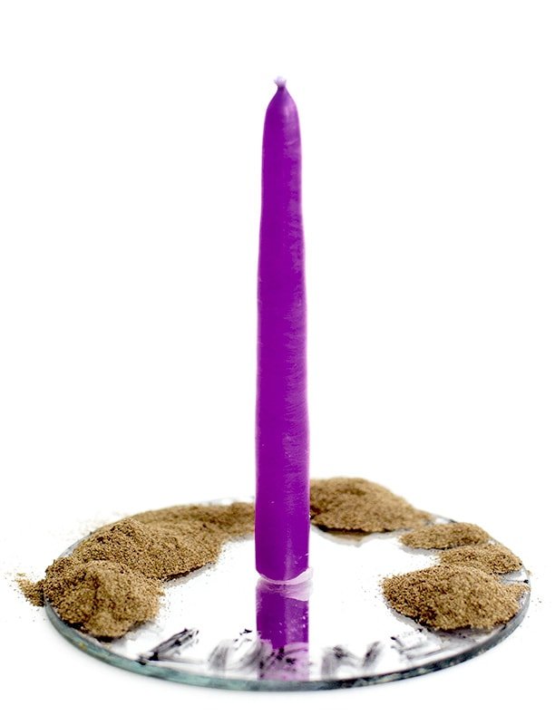 Kerzenzauber Violett - Gerechtigkeit - gegen Lügen