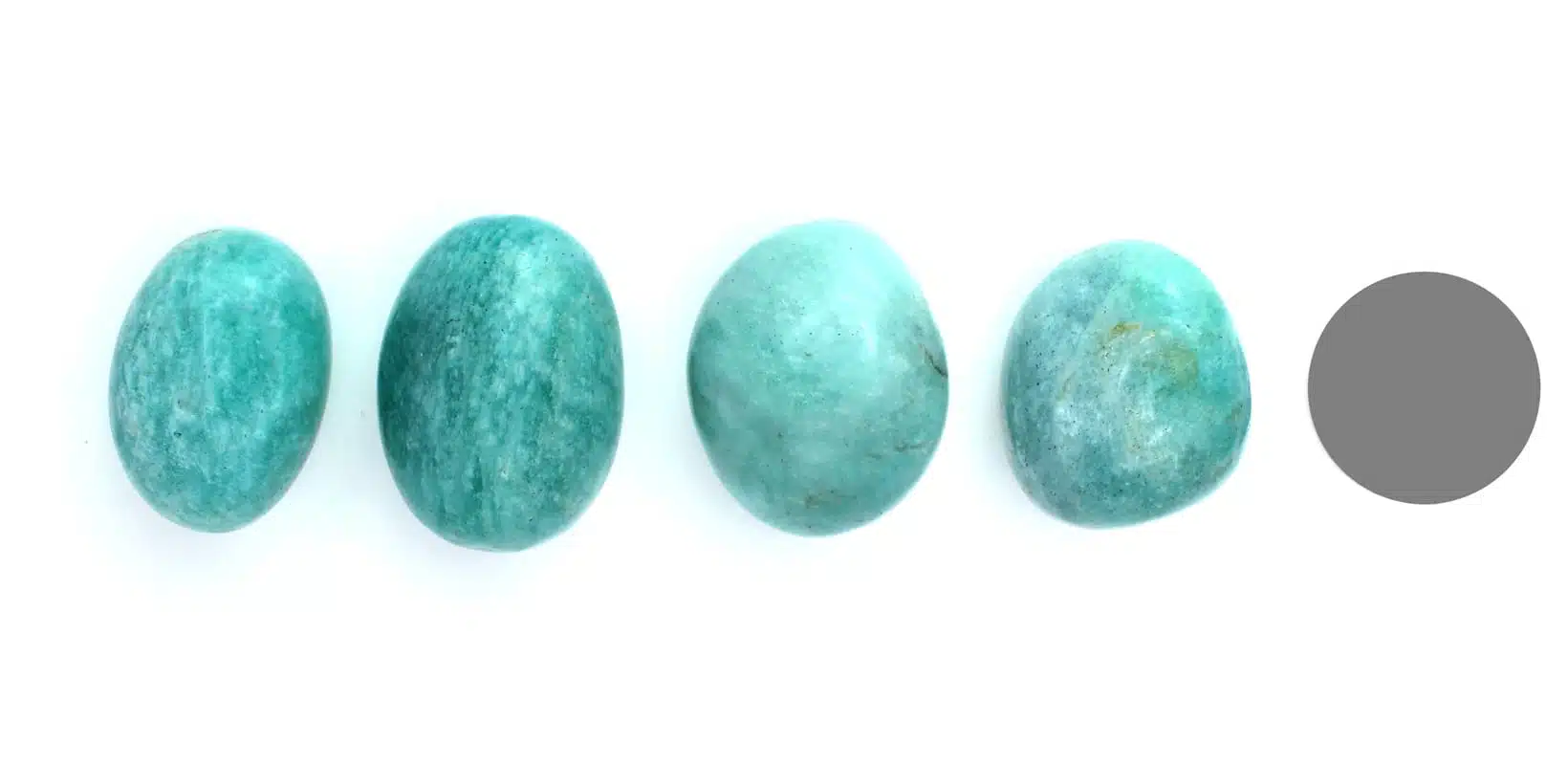 Kraftstein Amazonit - Trommelstein Glücksstein Handstein Handschmeichler