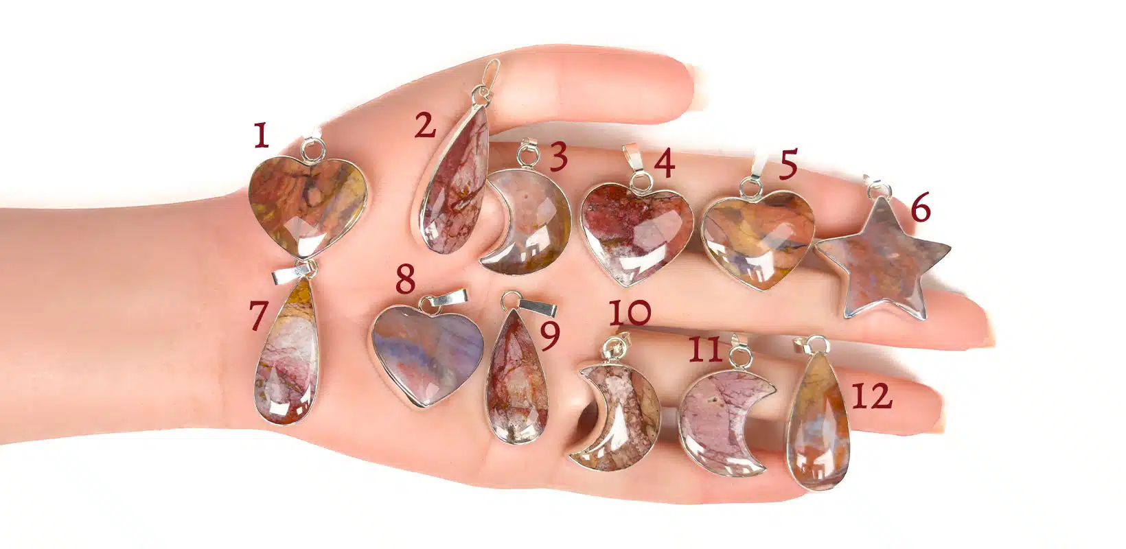 Kraftstein-Anhaenger-Rosafarbener-Chalcedion-Hand