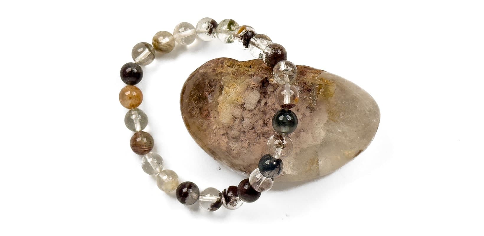 Kraftstein-Armband Lodolith Garden-Quartz