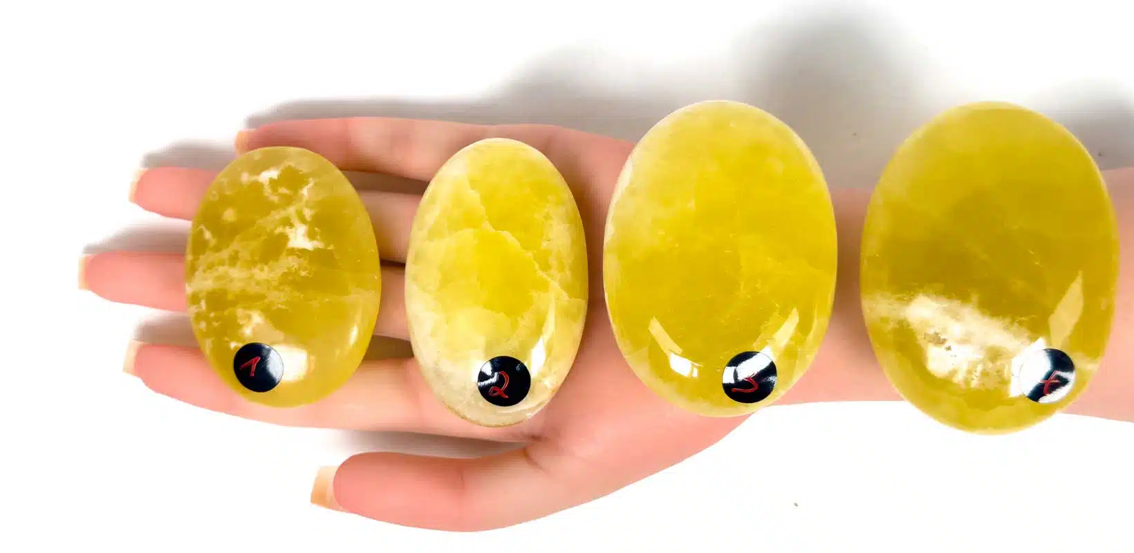 Kraftstein-Handschmeichler - Gelber-Calcit