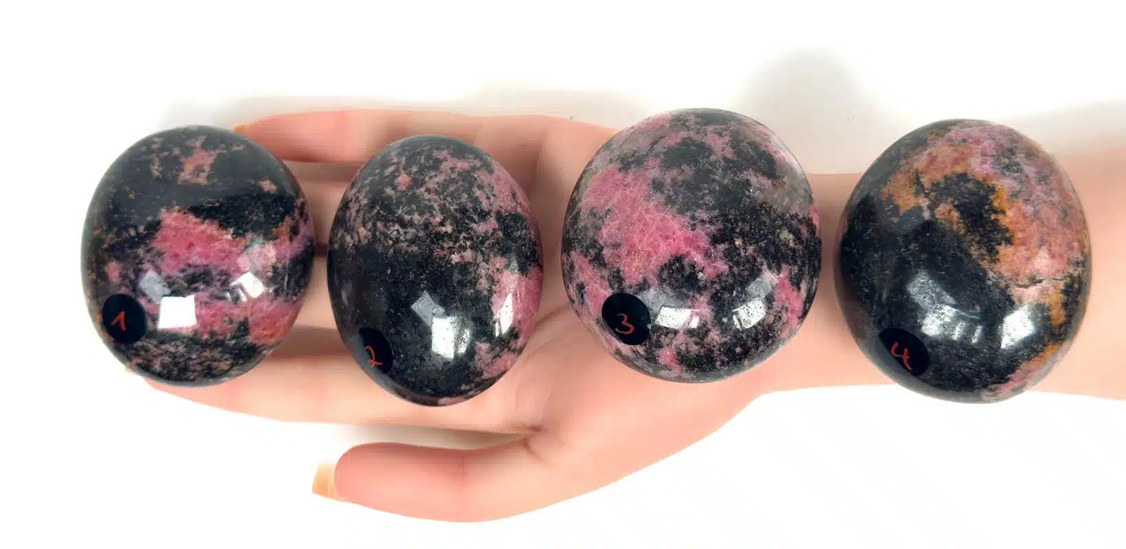 Kraftstein-Handschmeichler - Rhodonit aus Madagaskar