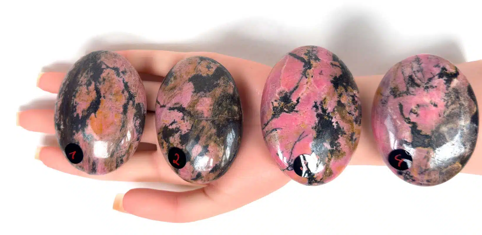 Kraftstein-Handschmeichler - Rhodonit aus Pakistan