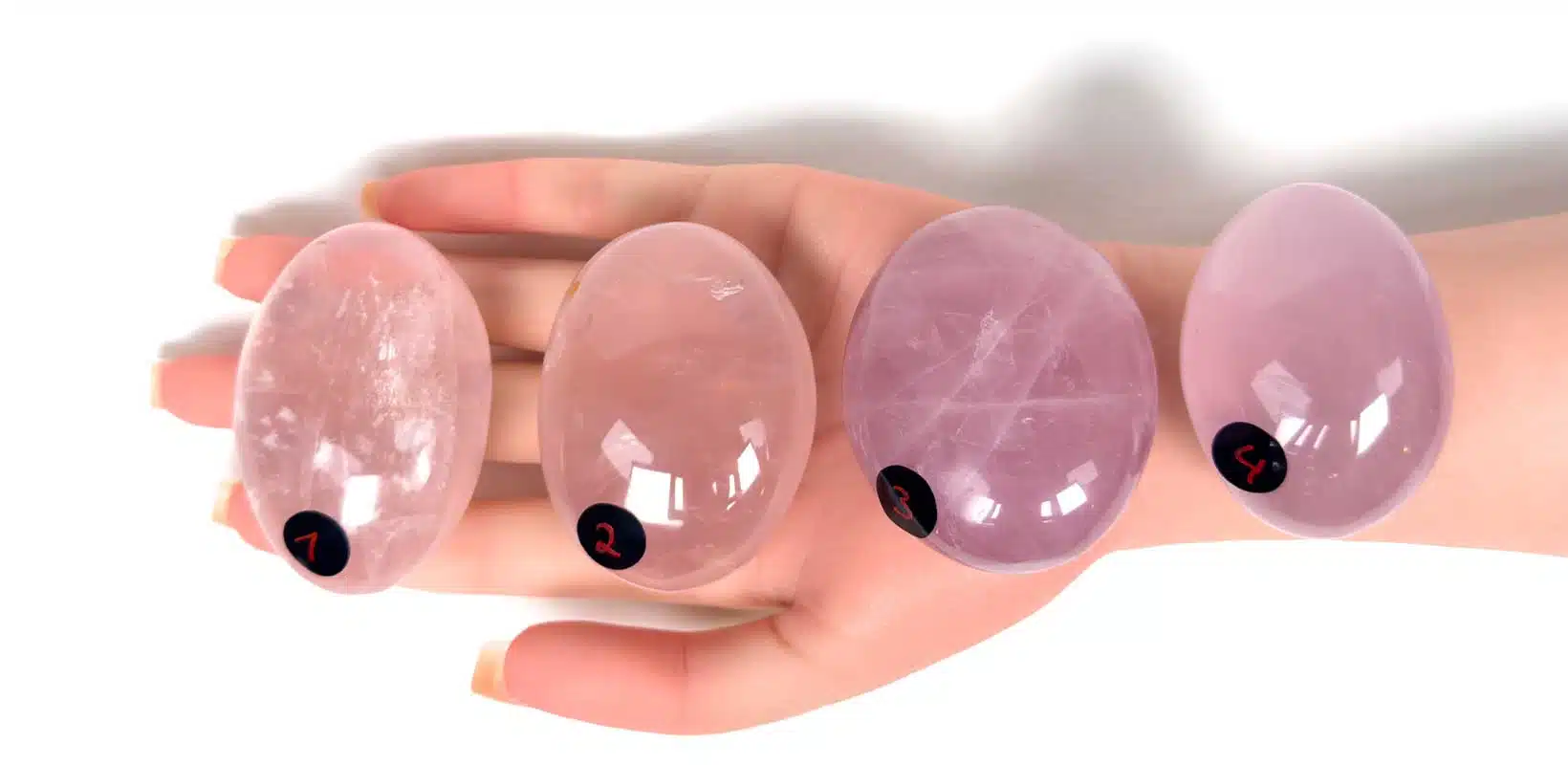 Kraftstein-Handschmeichler - Rosenquarz