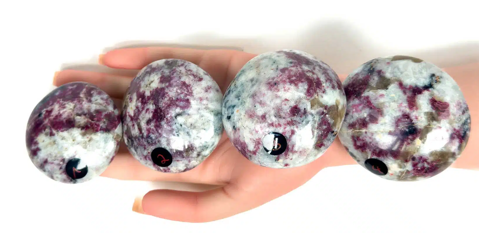 Kraftstein-Handschmeichler - Rubellit