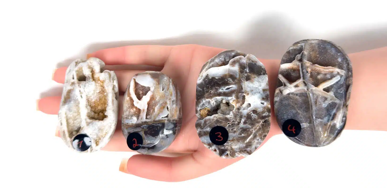 Kraftstein-Handschmeichler - Sphalerit-Quarz