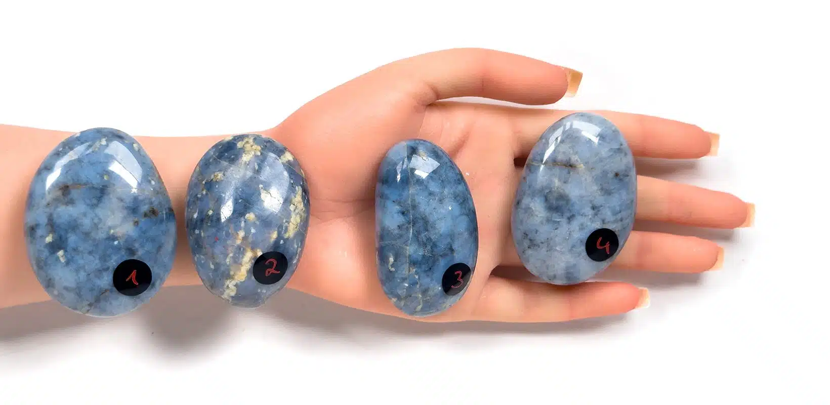 Handschmeichler Blauer Opal - Harmonie, Kommunikation, Gesundheit Kraftstein-Handschmeichler - blauer Opal