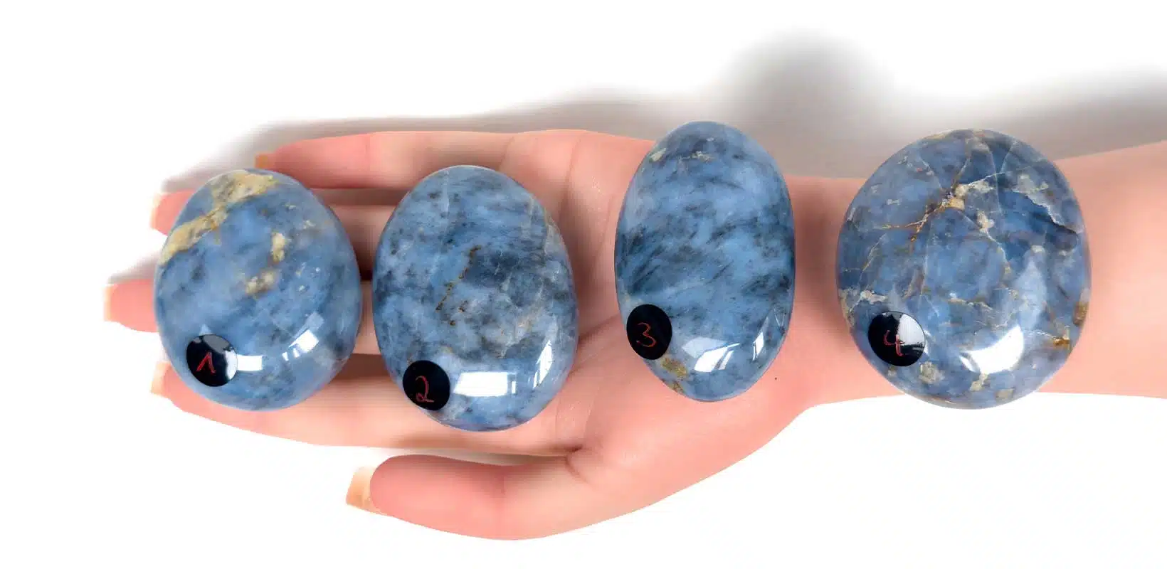 Kraftstein-Handschmeichler - blauer Opal