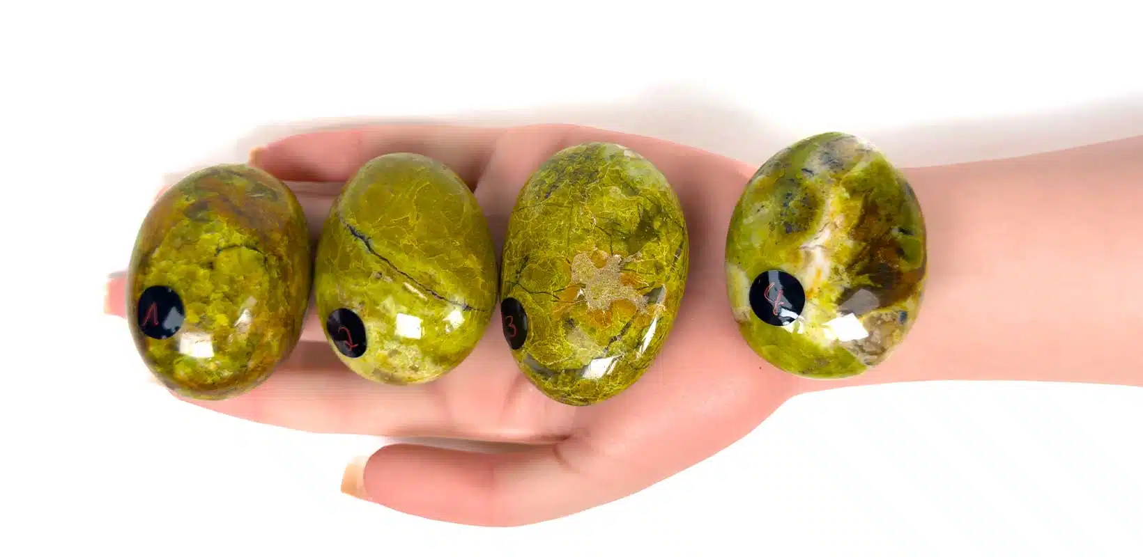 Kraftstein-Handschmeichler - grüner Opal