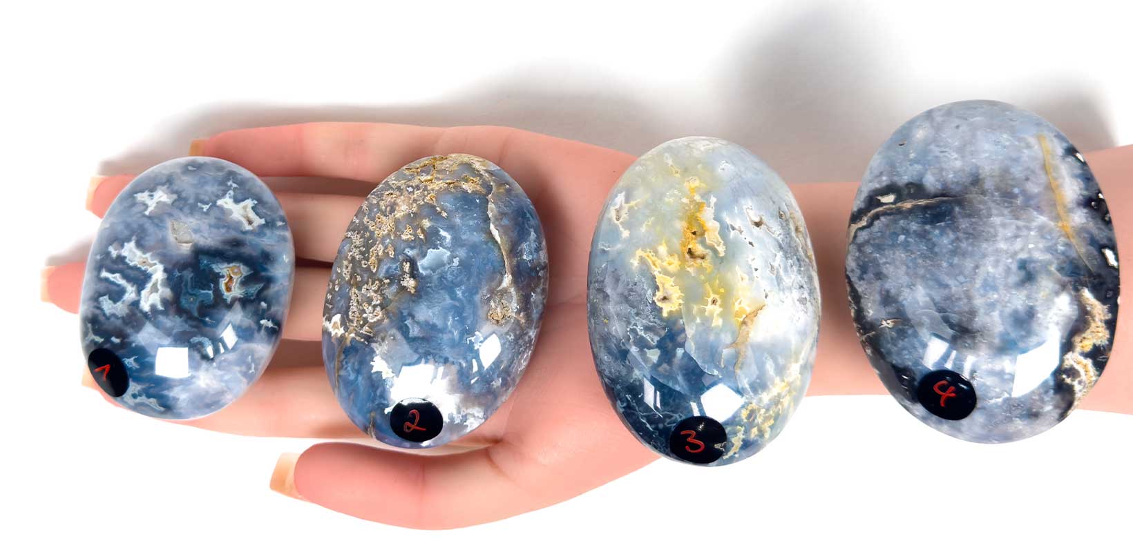 Kraftstein-Handschmeichler - Wolkenachat