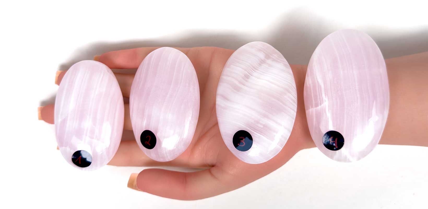 Anwendung und Wirkung von Mangano-Calcit (Rosafarbener Calcit) Kraftstein-Handschmeichler - rosafarbener Calcit