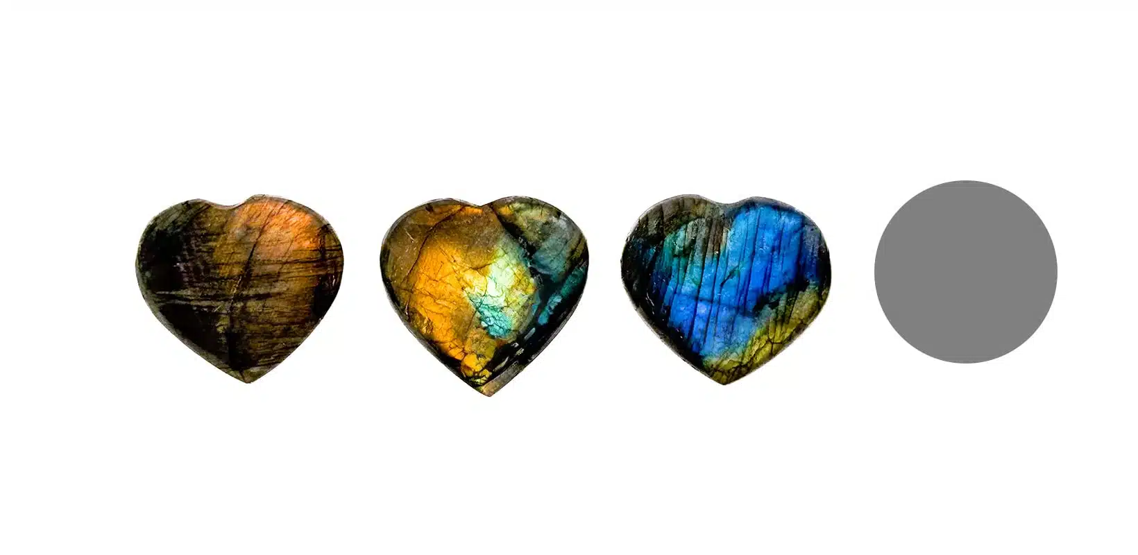 Kraftstein-Herz Labradorit