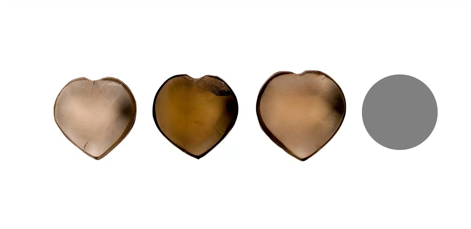 Kraftstein-Herz Rauchquarz