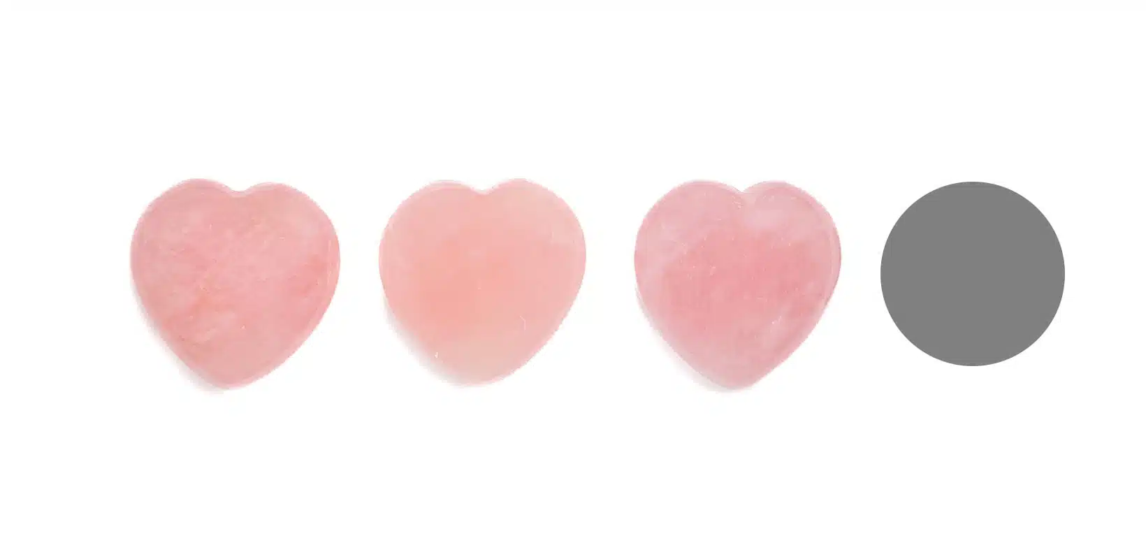 Kraftstein-Herz Rosenquarz