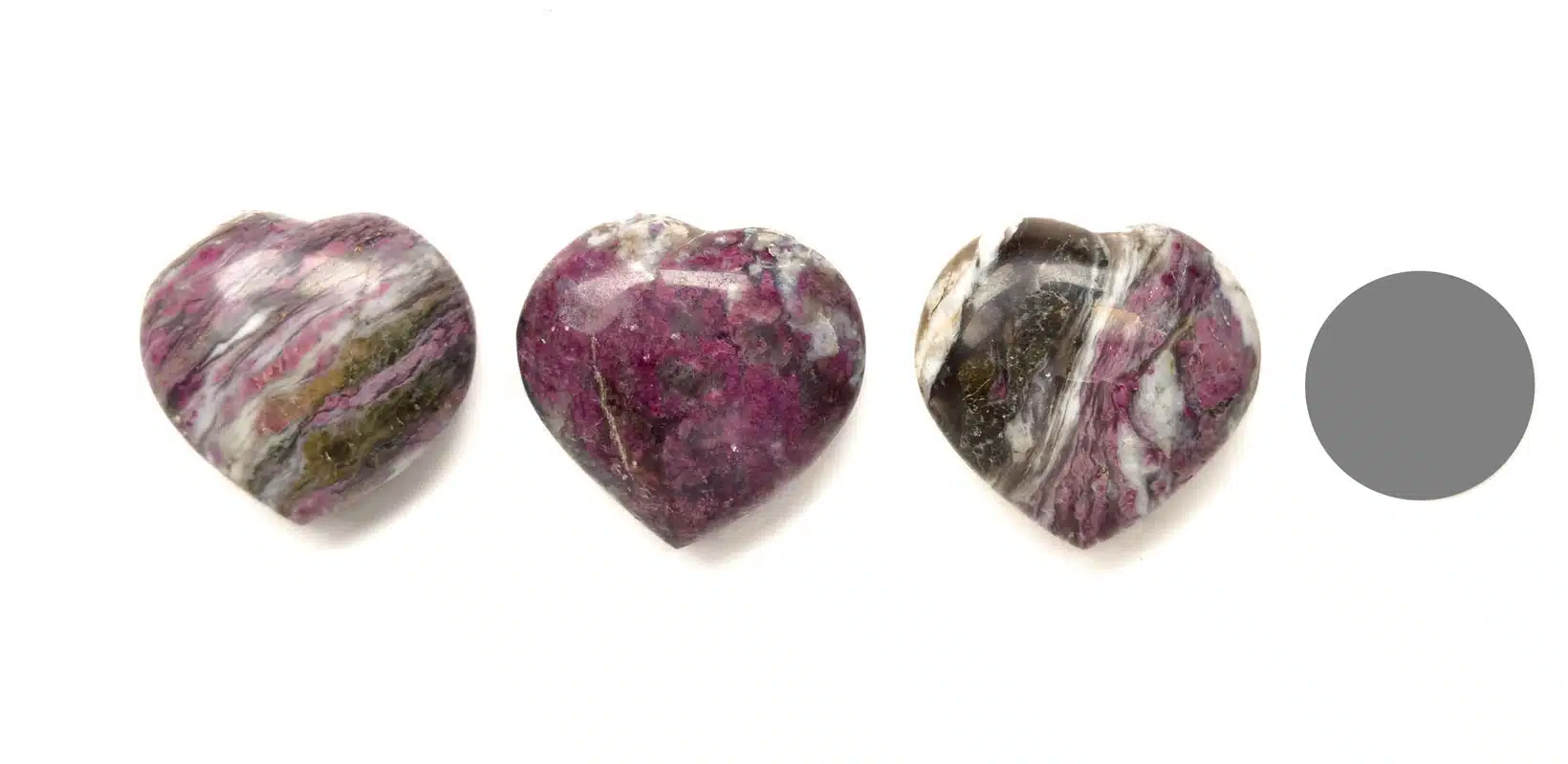 Kraftstein-Herz-Rubellit