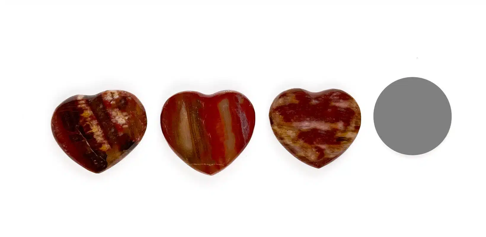 Kraftstein-Herz Versteinertes-Holz