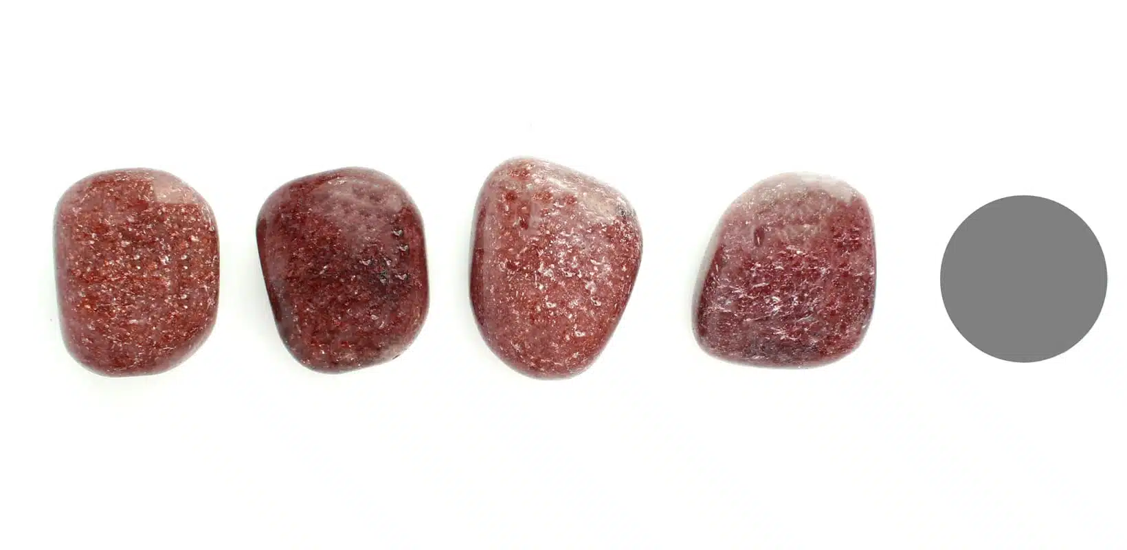 Kraftstein Roter Aventurin - Trommelstein Glücksstein Handstein Handschmeichler