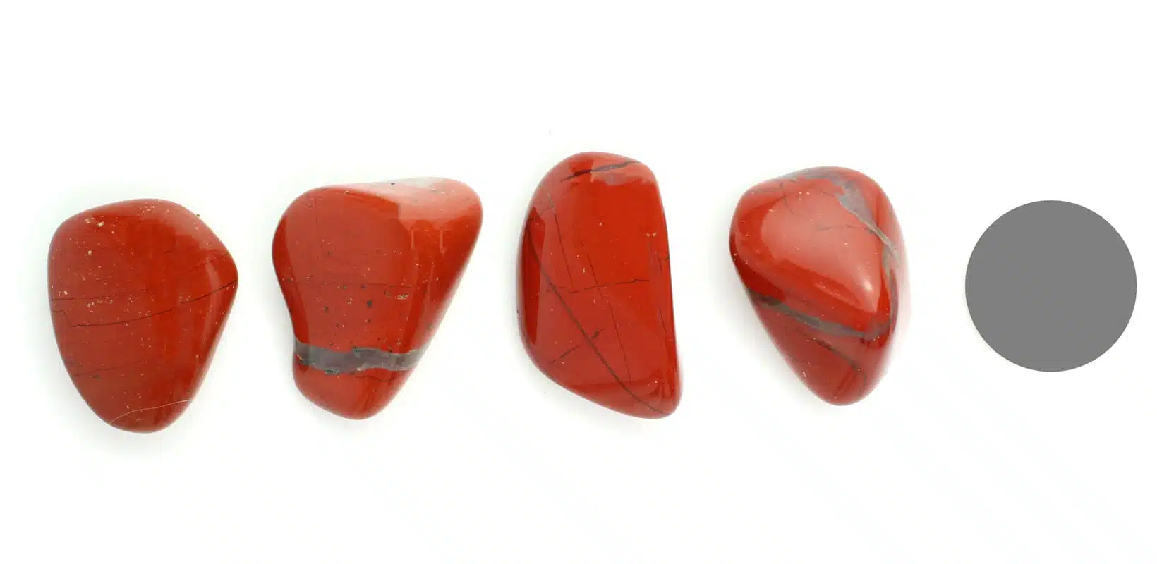 Kraftstein Roter Jaspis - Trommelstein Glücksstein Handstein Handschmeichler