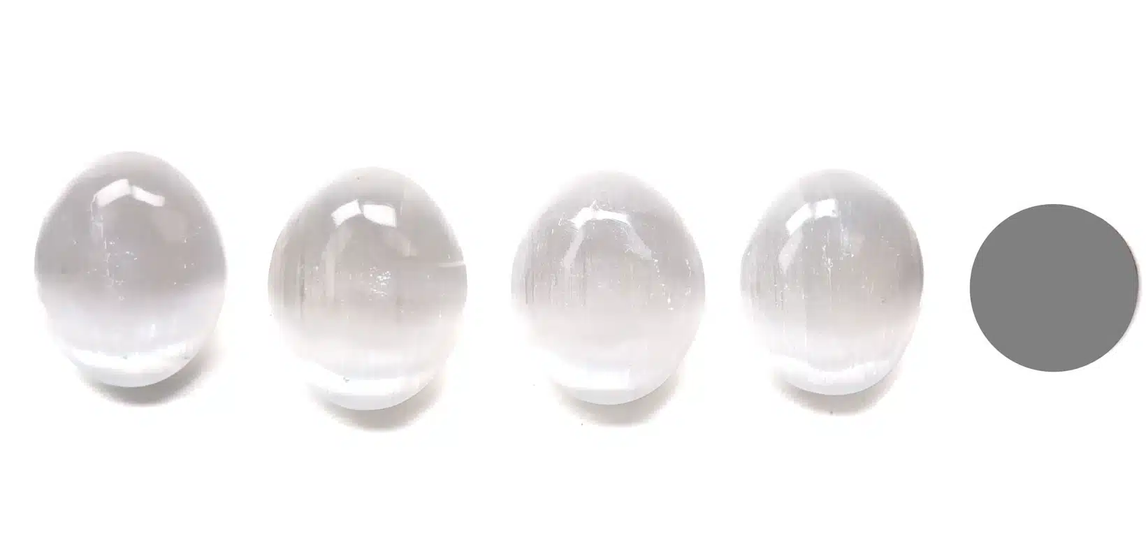 Die Farbe WEISS in der Magie Kraftstein Selenit, poliert - Trommelstein Glรผcksstein Handstein Handschmeichler