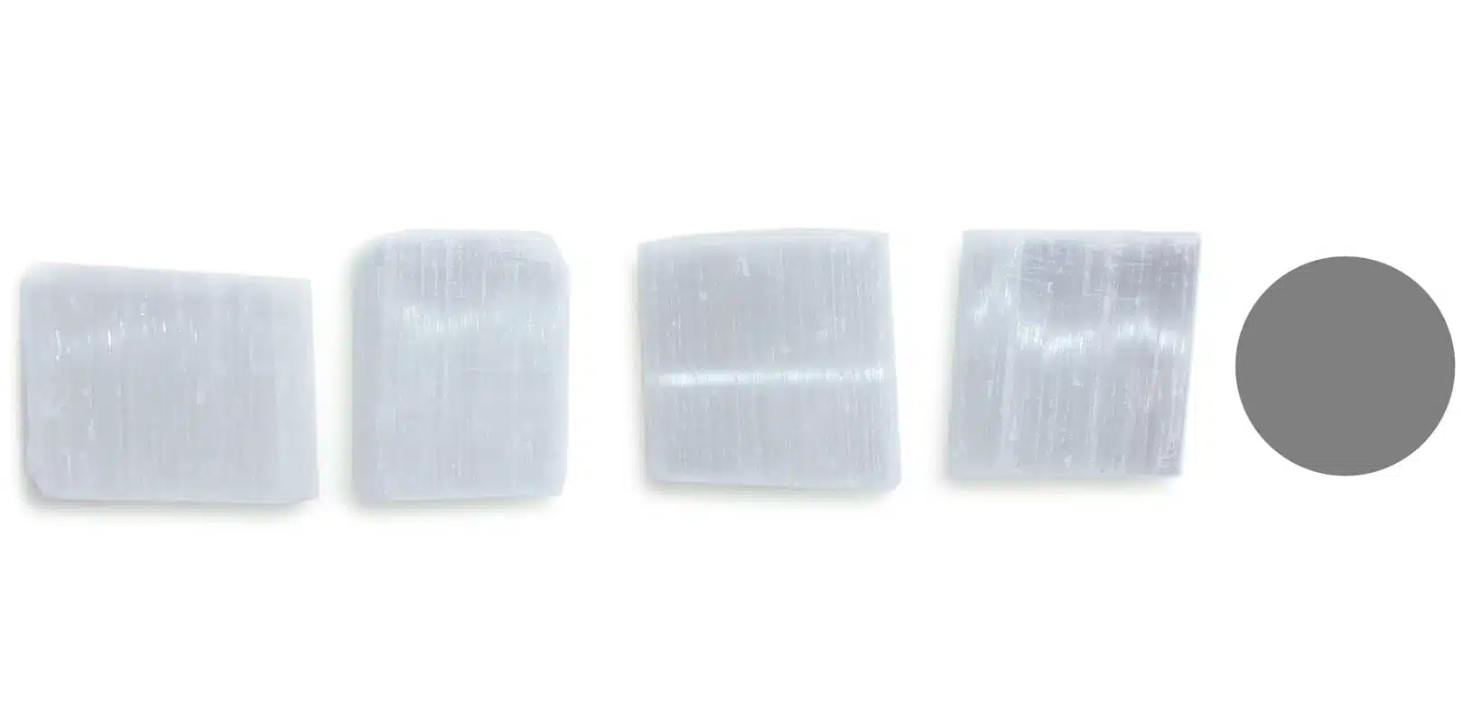 Kraftstein Selenit, Rohstein - Glücksstein Halbedelstein Edelstein