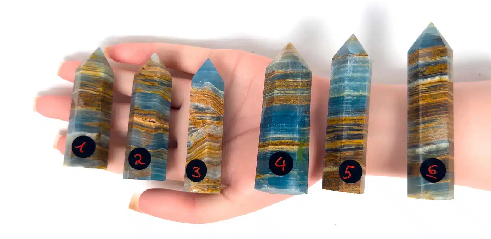 Kraftstein-Turm-Aquatin-Calcit