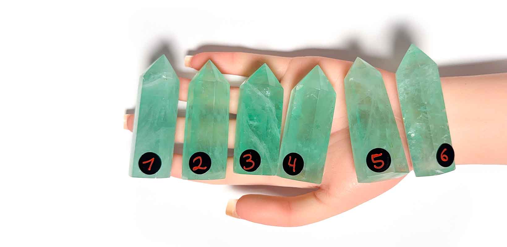 Kraftstein-Turm Grüner Fluorit