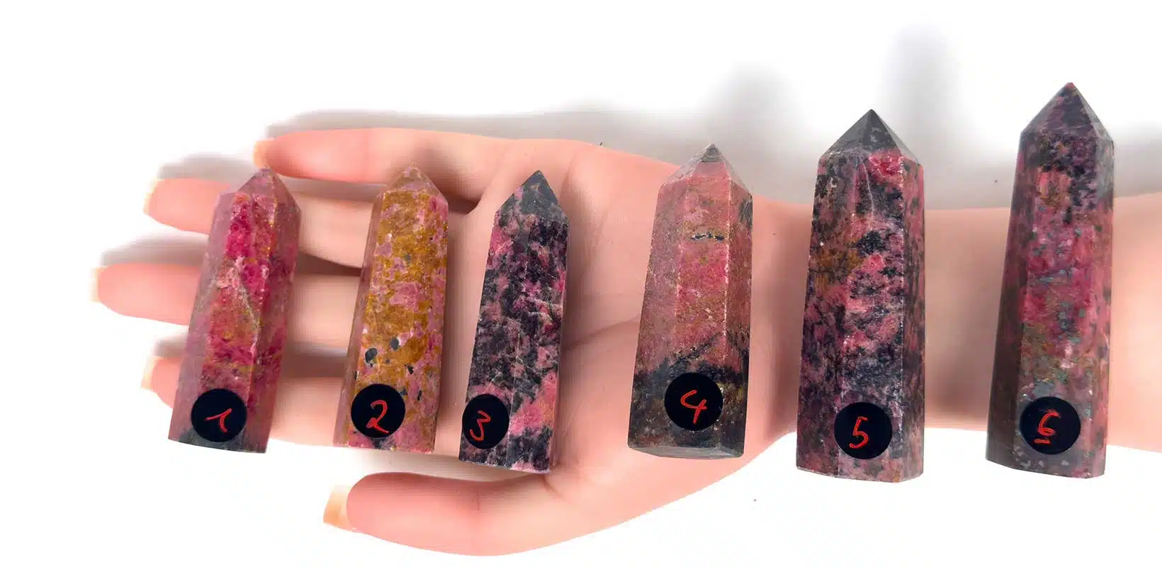 Kraftstein-Turm-Rhodonit