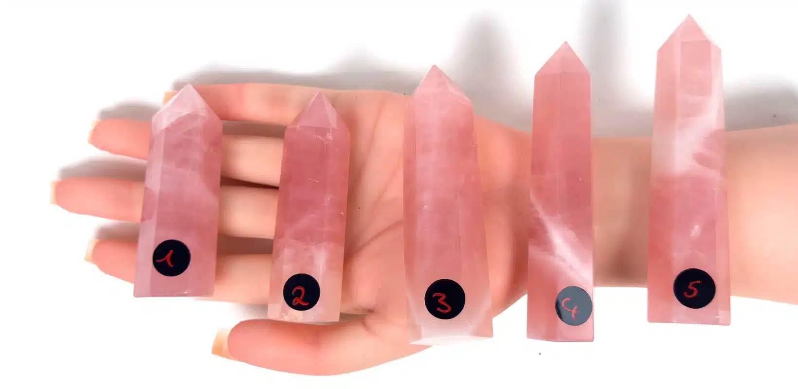 Kraftstein-Turm-Rosenquarz