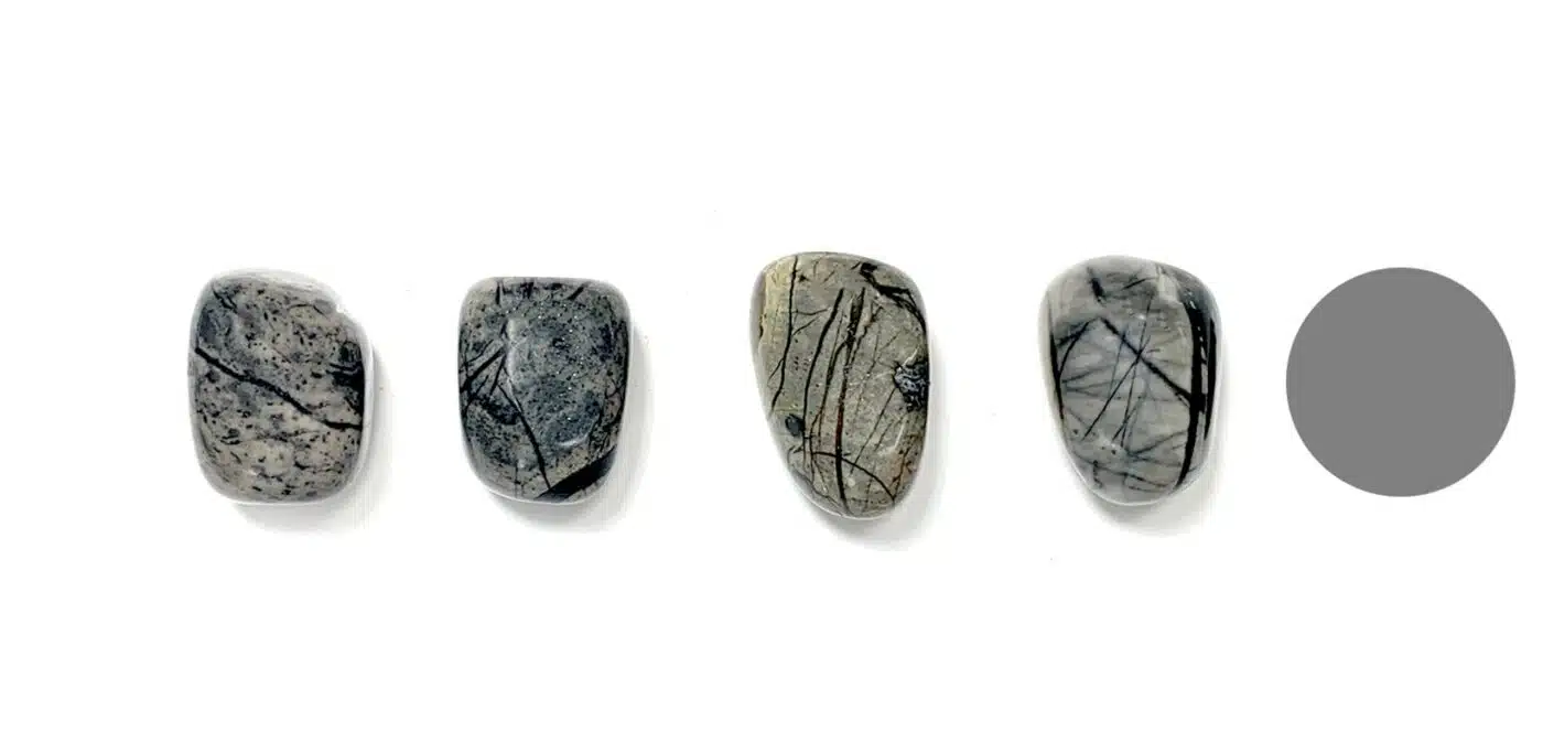 Kraftstein Picasso-Marmor - Trommelstein Glücksstein Handstein Handschmeichler