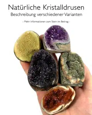 Kristalldrusen aus Uruguay