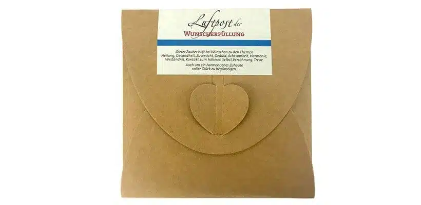 Luftpost der Wunscherfüllung blau