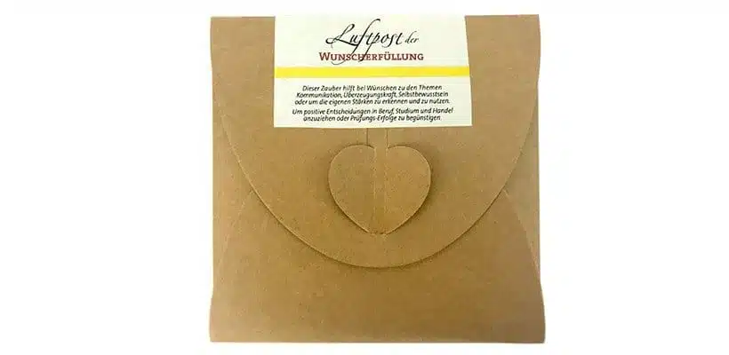 Luftpost der Wunscherfüllung gelb