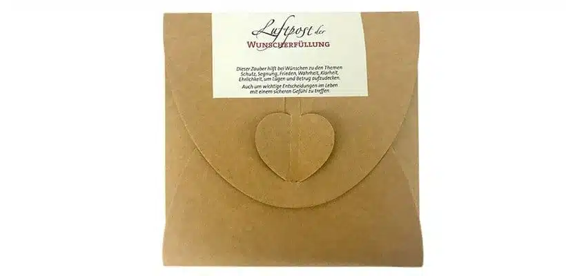 Luftpost der Wunscherfüllung weiß