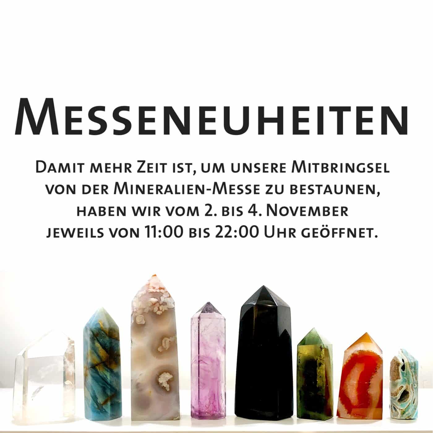 Messeneuheiten von der Minerailen-Messe