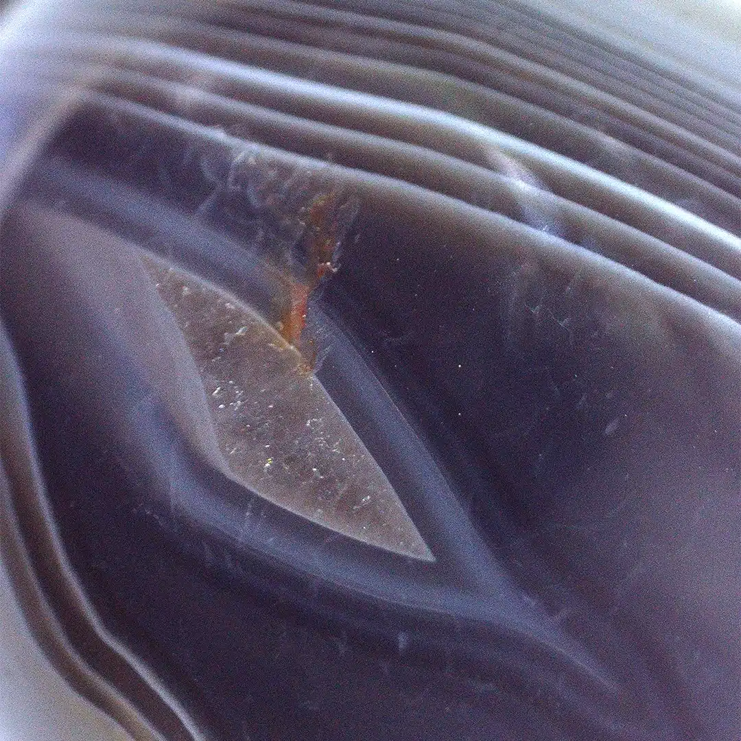 Achat unter dem Mikroskop